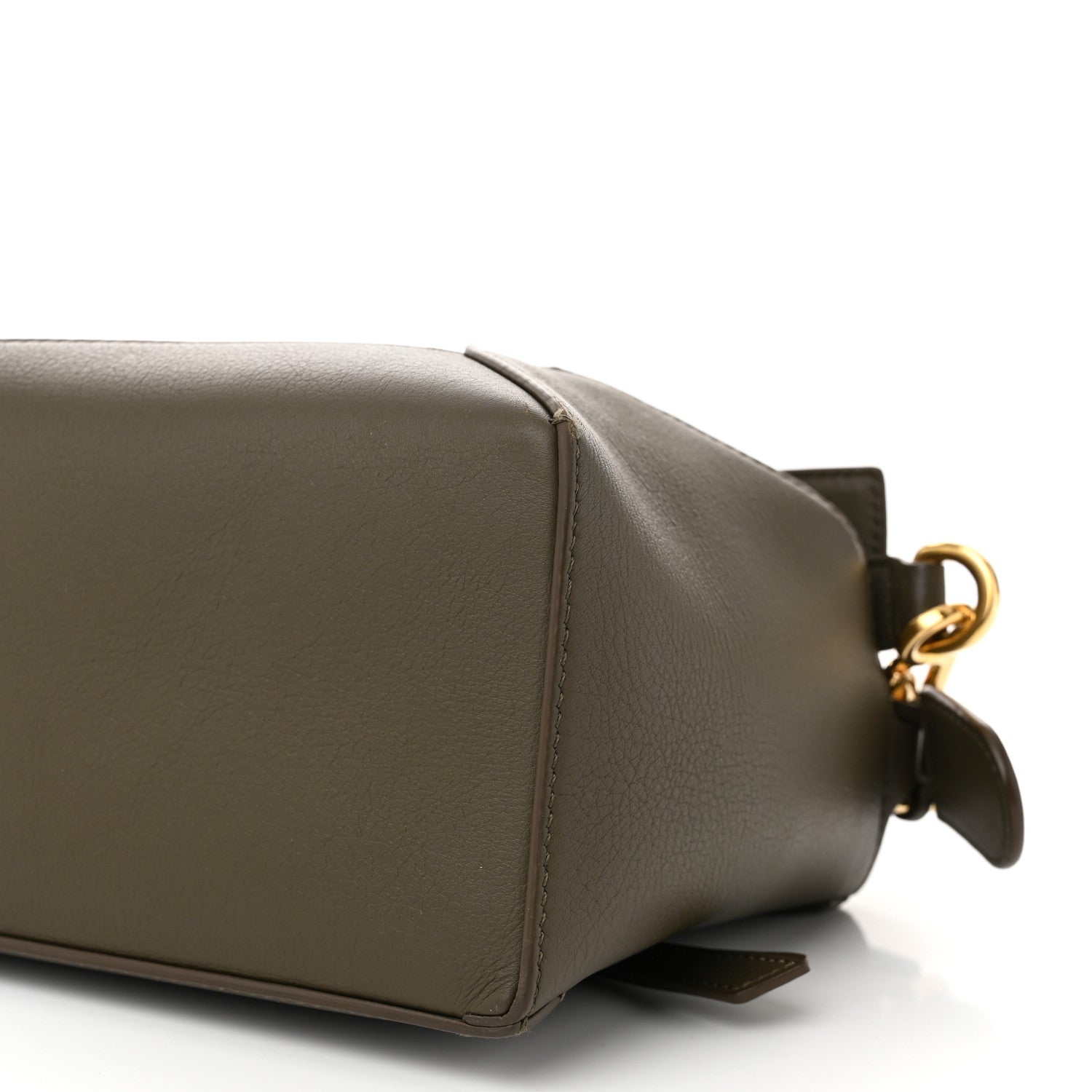 Loewe Calfskin Small Puzzle Edge Bag Dark Khaki Green 9 of 10