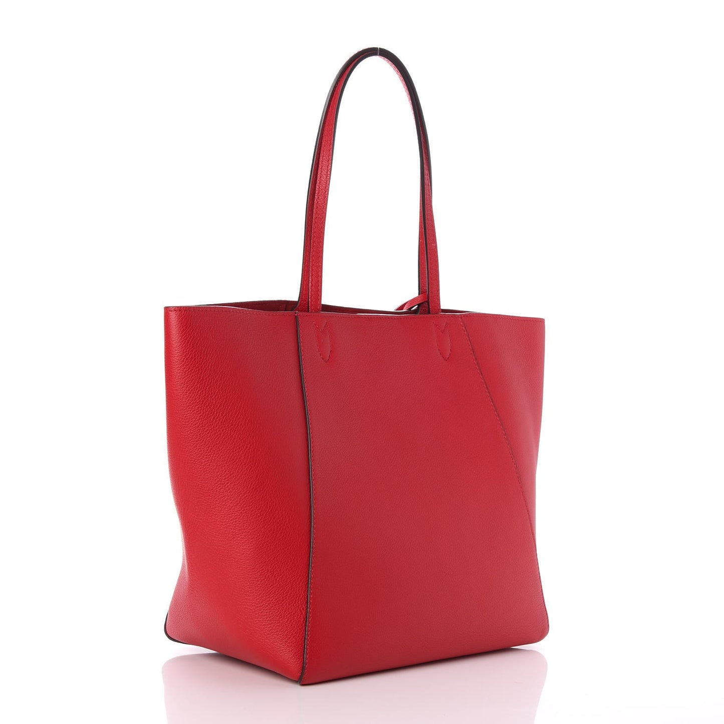 Calfskin Lockme Cabas Rubis