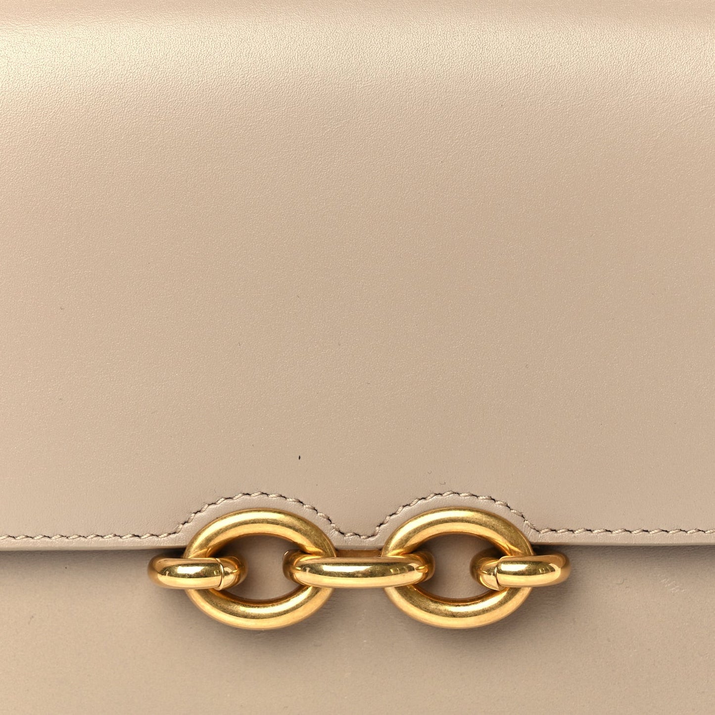 Smooth Calfskin Le Maillon Satchel Beige