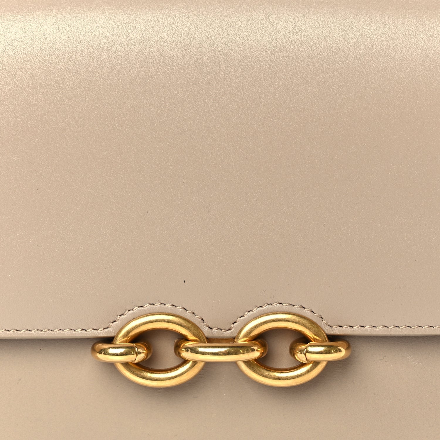 Saint Laurent Smooth Calfskin Le Maillon Satchel Beige 6 of 8
