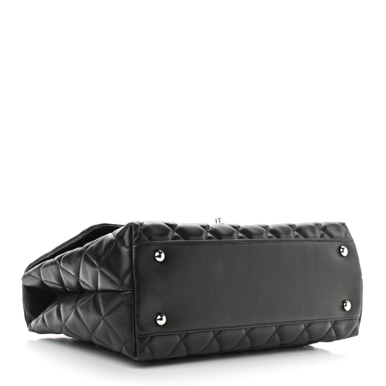 Chanel Lambskin Quilted Kelly Jumbo Flap Bag Black 3 of 16