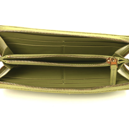 Bottega Veneta Nappa Intrecciato Zip Around Wallet Kiwi 5 of 13