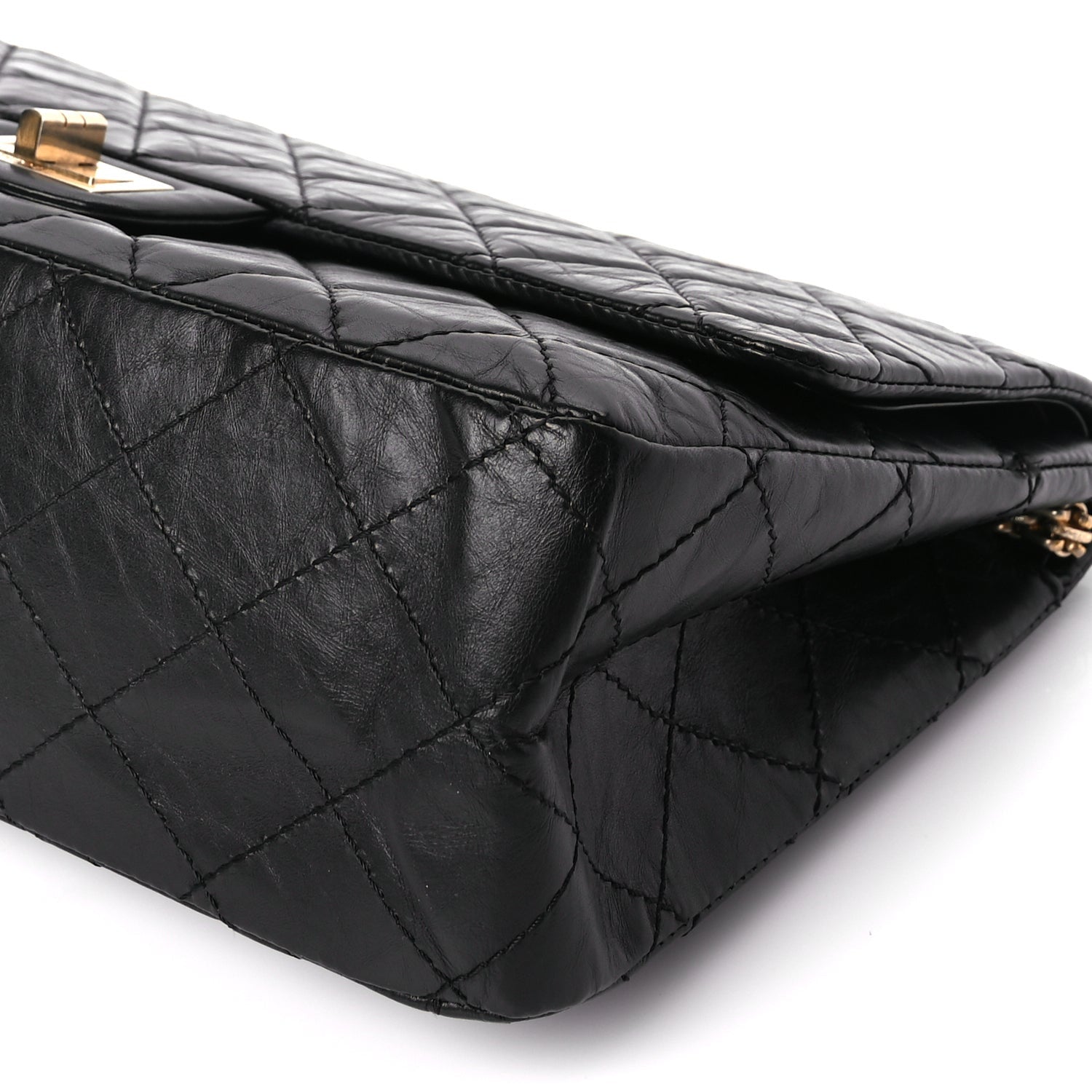 Chanel Aged Calfskin Quilted 2.55 Reissue 227 Flap Black 9 of 10