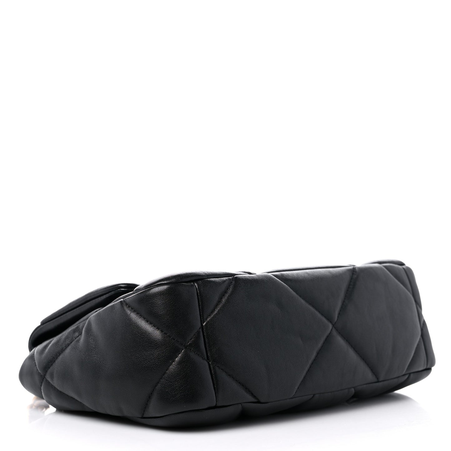 Lambskin Quilted Medium Chanel 19 Flap Black