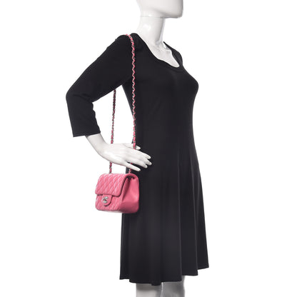 Chanel Lambskin Quilted Mini Square Flap Pink 2 of 10