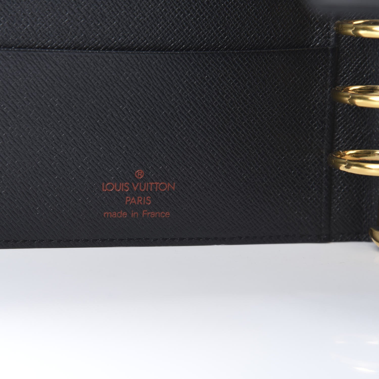 Louis Vuitton Epi Medium Ring Agenda Cover Black 6 of 9