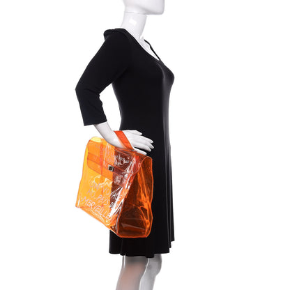 Hermes Vinyl Souvenir De L'Exposition Kelly Orange 2 of 9