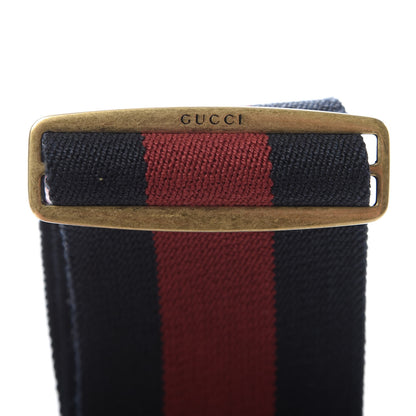 Gucci Web Queen Margaret Bee Belt 70 28 Red Navy 4 of 6