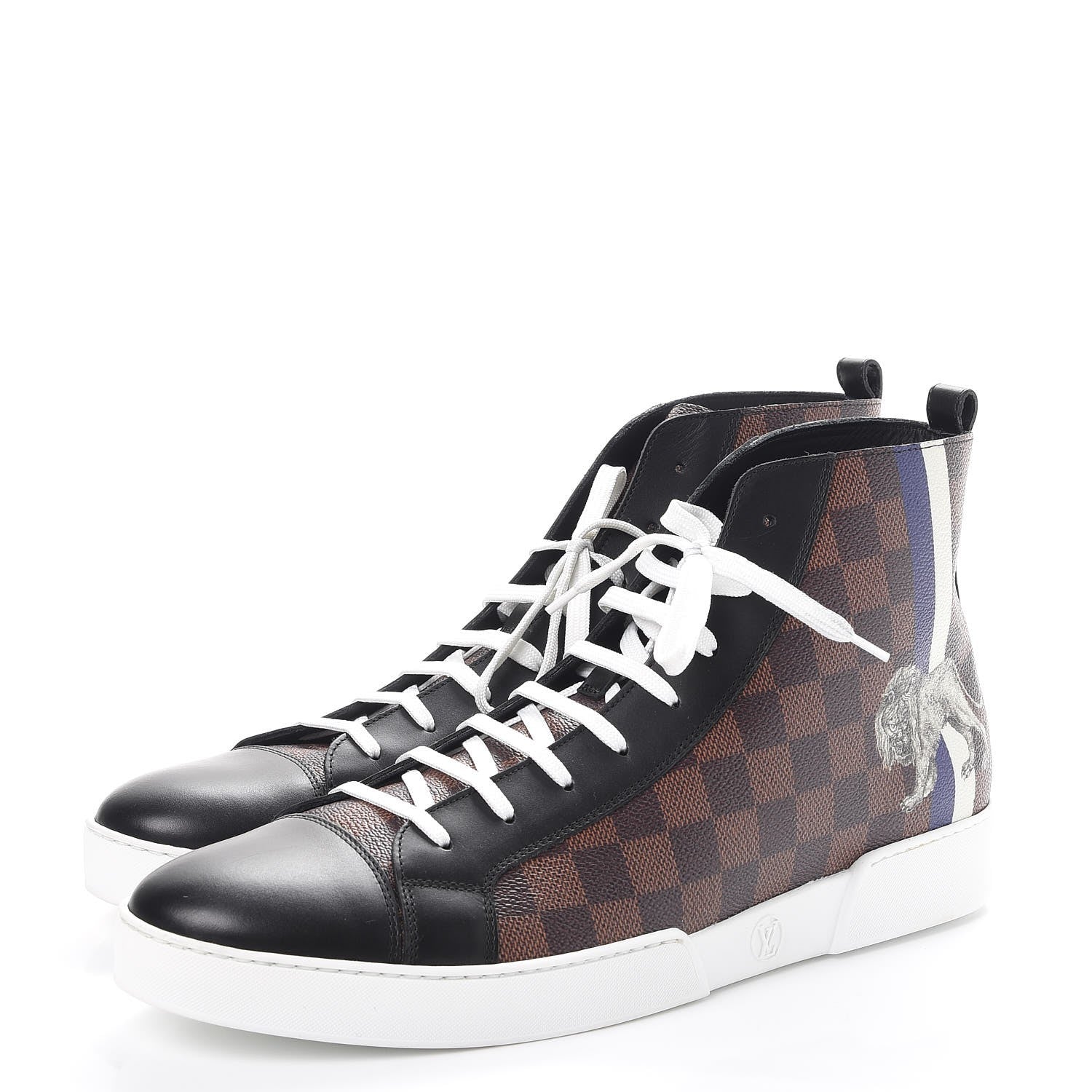 Louis Vuitton Damier Ebene Lion Chapman Sneakers 12 3 of 10