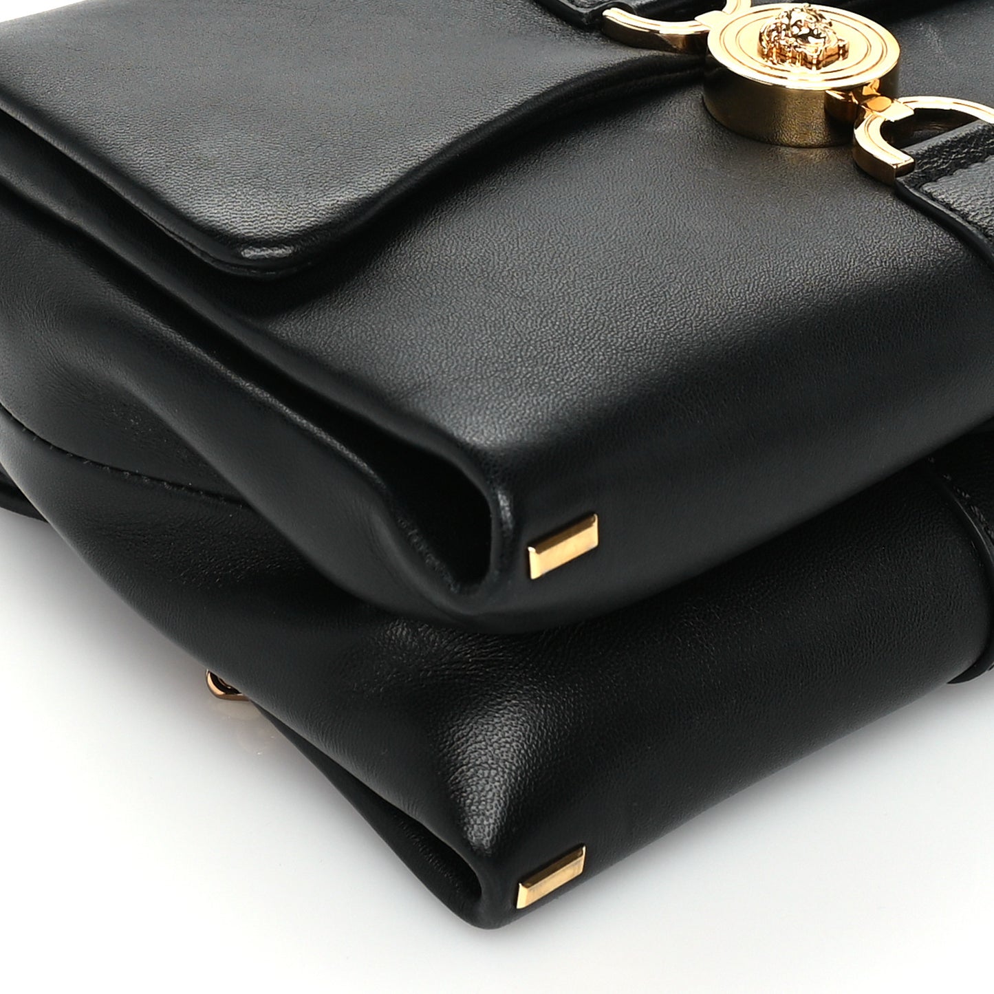 Lambskin Kleio Shoulder Bag Lipstick  Black