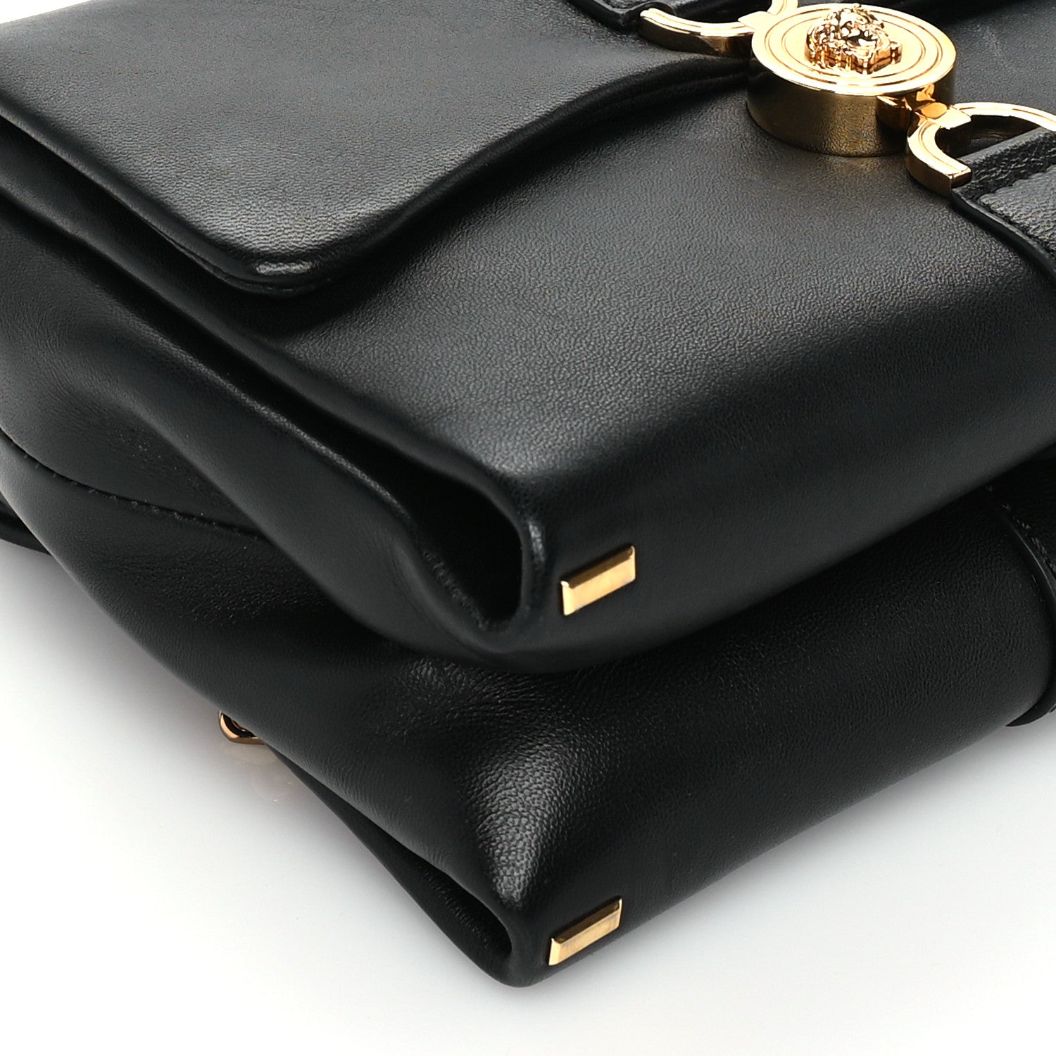 Versace Lambskin Kleio Shoulder Bag Lipstick  Black 7 of 8