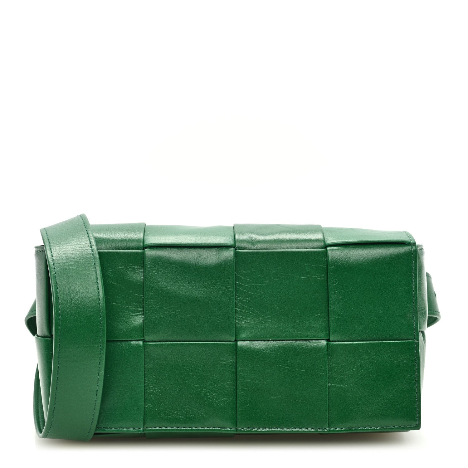 Bottega Veneta Paper Calfskin Intreccio Cassette Belt Bag Parakeet 1 of 9