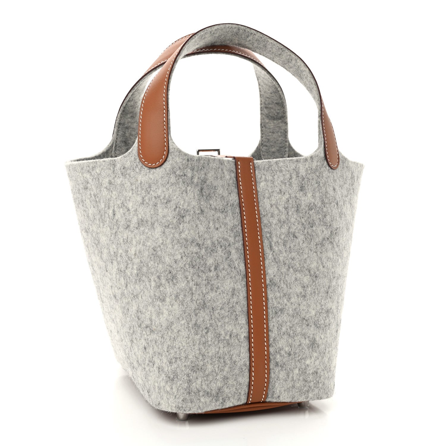 Hermes Feutre Swift Picotin Lock 18 PM Gris Clair Gold 3 of 11