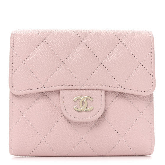 Chanel Caviar Quilted Compact Flap Wallet Light Pink 1 of 1