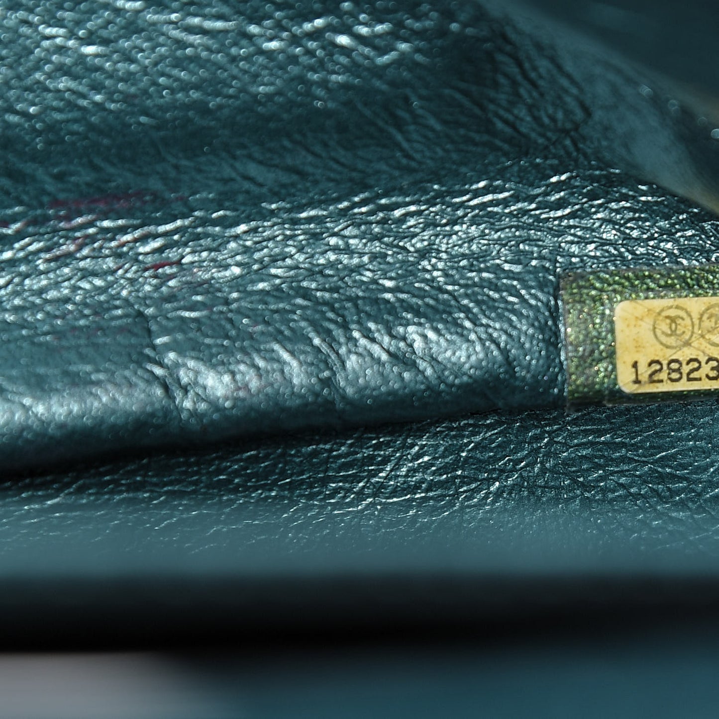 Metallic Calfskin Quilted 2.55 Reissue 227 Flap Turquoise