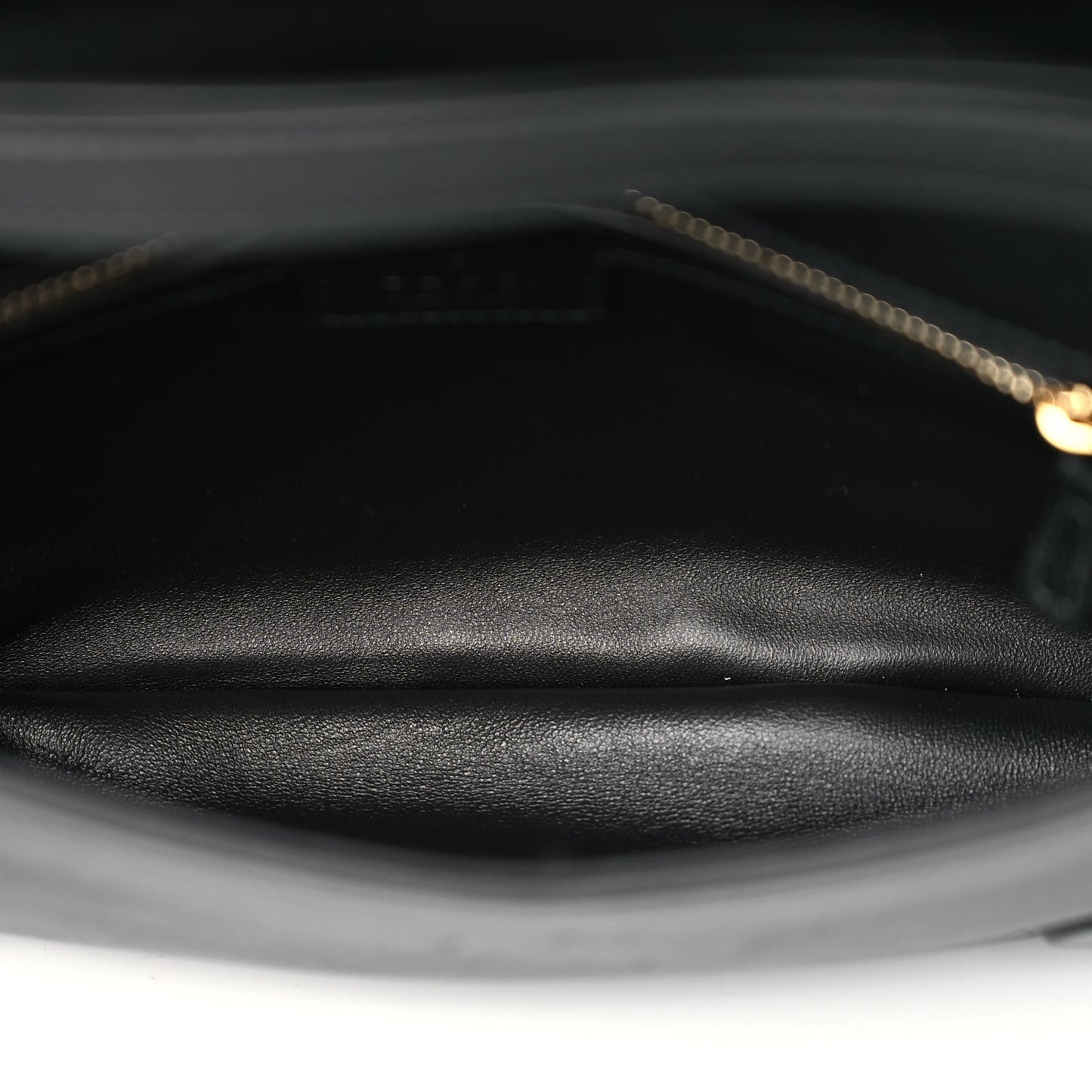 Roxy Calfskin Blondie Chain Shoulder Flap Bag Black
