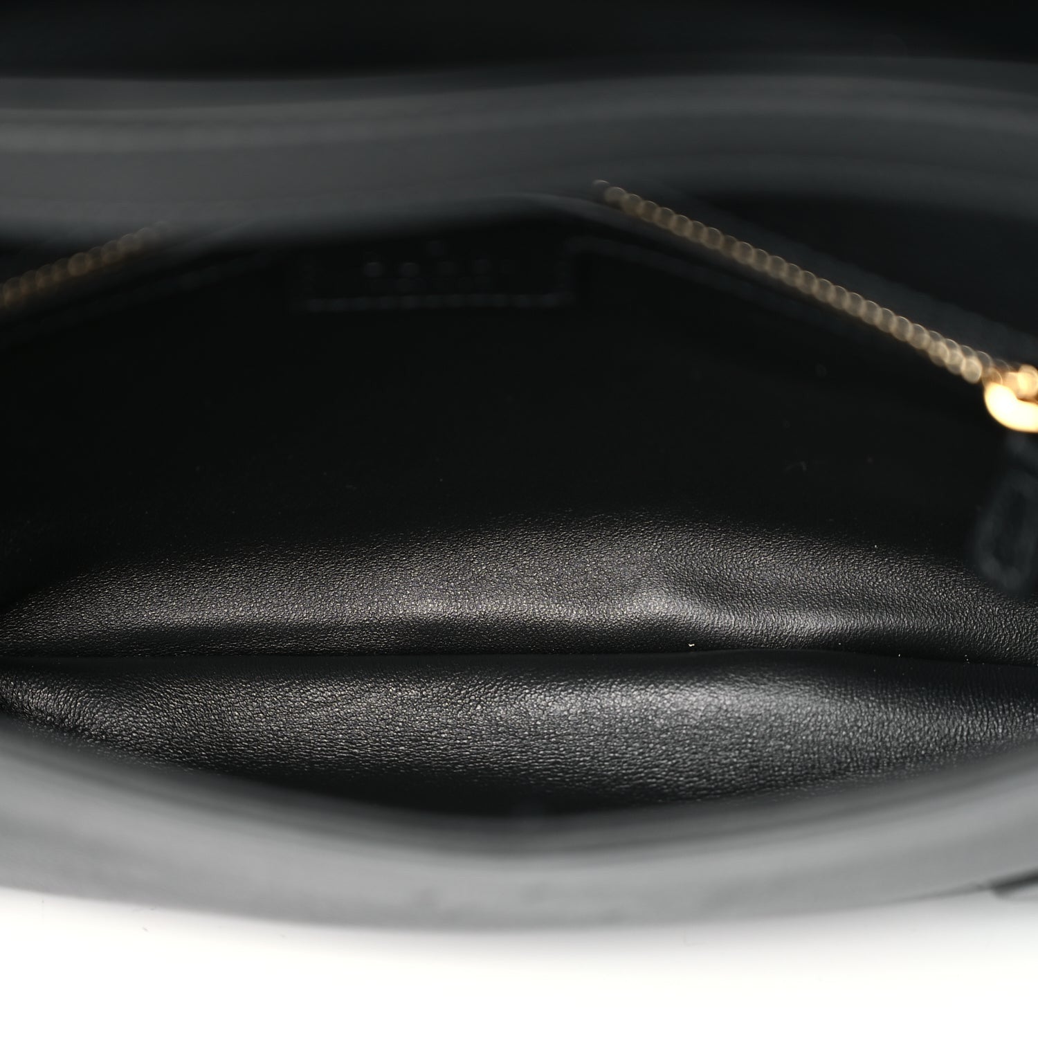 Gucci Roxy Calfskin Blondie Chain Shoulder Flap Bag Black 4 of 9