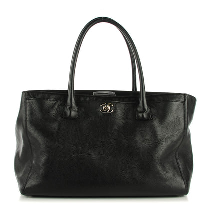 Chanel Calfskin Cerf Executive Shopper Tote Black 1 of 7