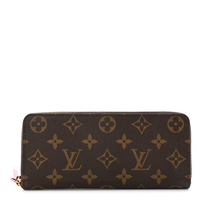 Louis Vuitton Monogram Clemence Wallet Fuchsia 1 of 7