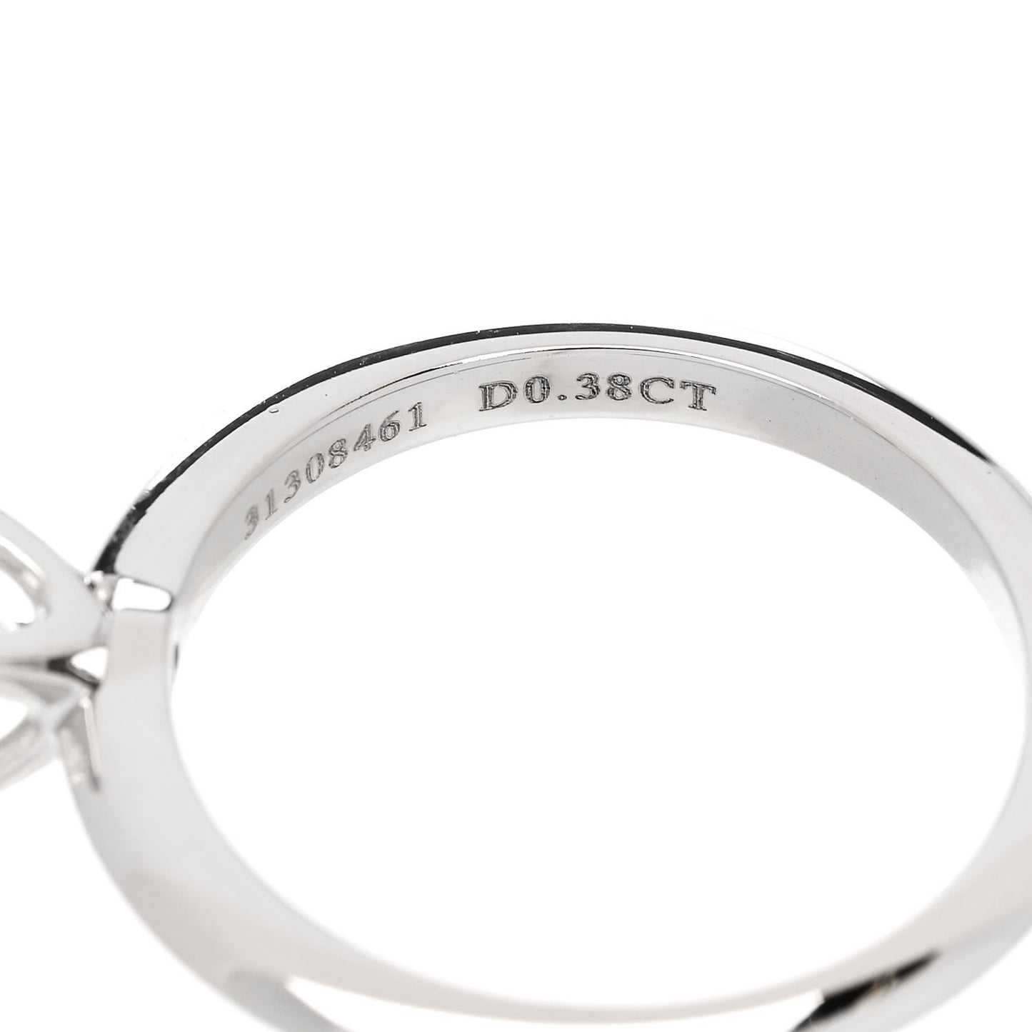 Platinum Diamond .38ct Princess Cut Engagement Ring 52 6