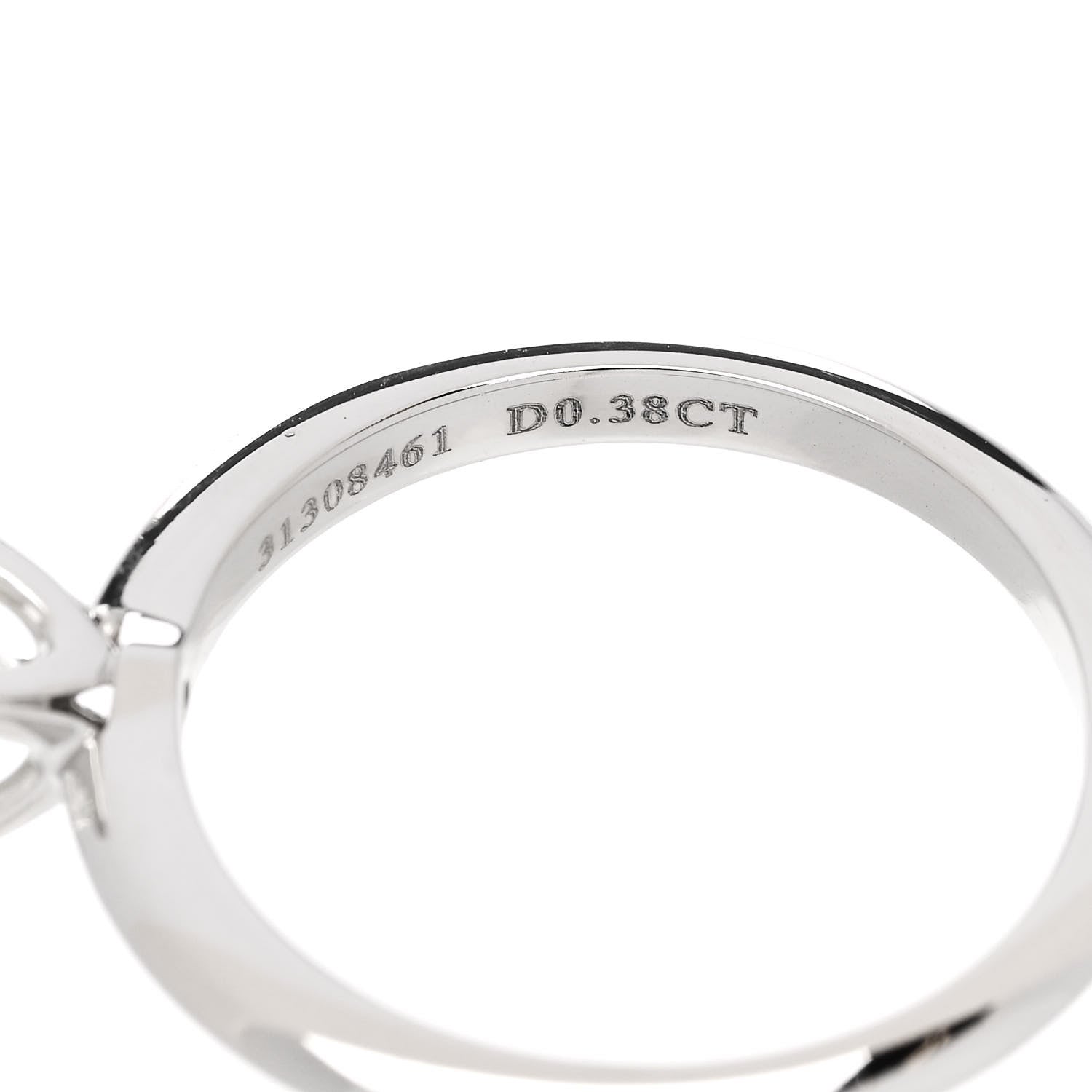 Tiffany Platinum Diamond .38ct Princess Cut Engagement Ring 52 6 6 of 6