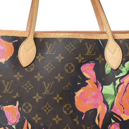 Louis Vuitton Monogram Roses Neverfull MM 12 of 12