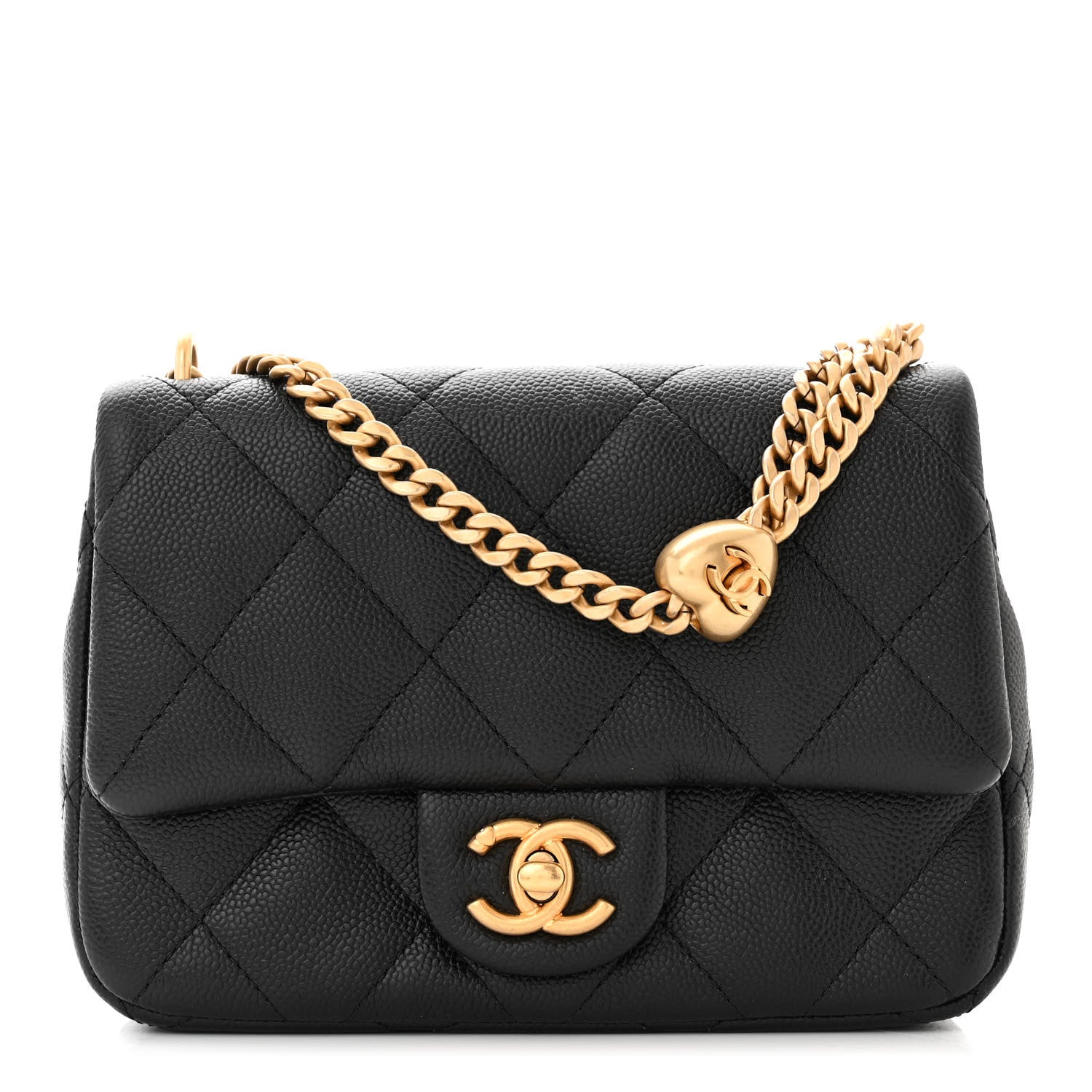 Chanel Caviar Quilted Mini Sweetheart Flap Black 1 of 11
