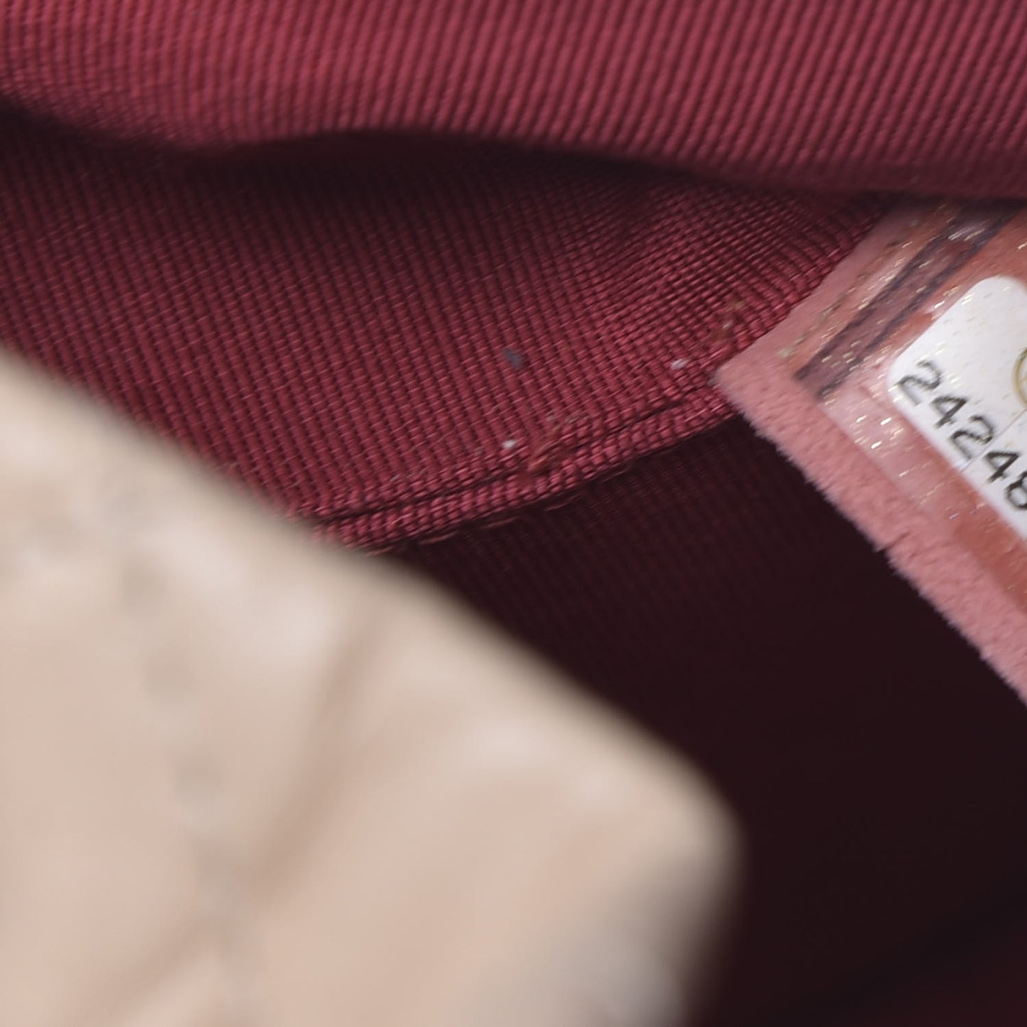 Aged Calfskin Quilted Small Gabrielle Backpack Beige Black