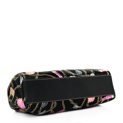 Gucci Satin Medium Charmy Shoulder Bag Black Multicolor 3 of 8