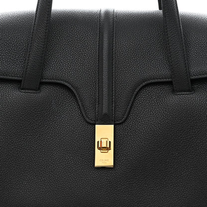 Celine Supple Grained Calfskin Medium Soft 16 Bag Black 9 of 11