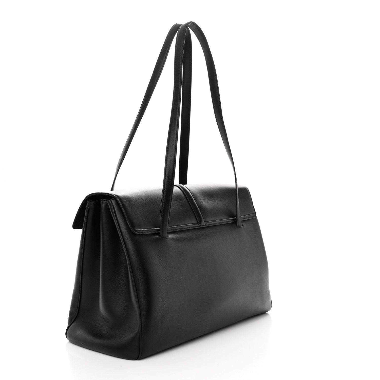 Celine Grained Calfskin Large Soft 16 Bag Black 3 of 13