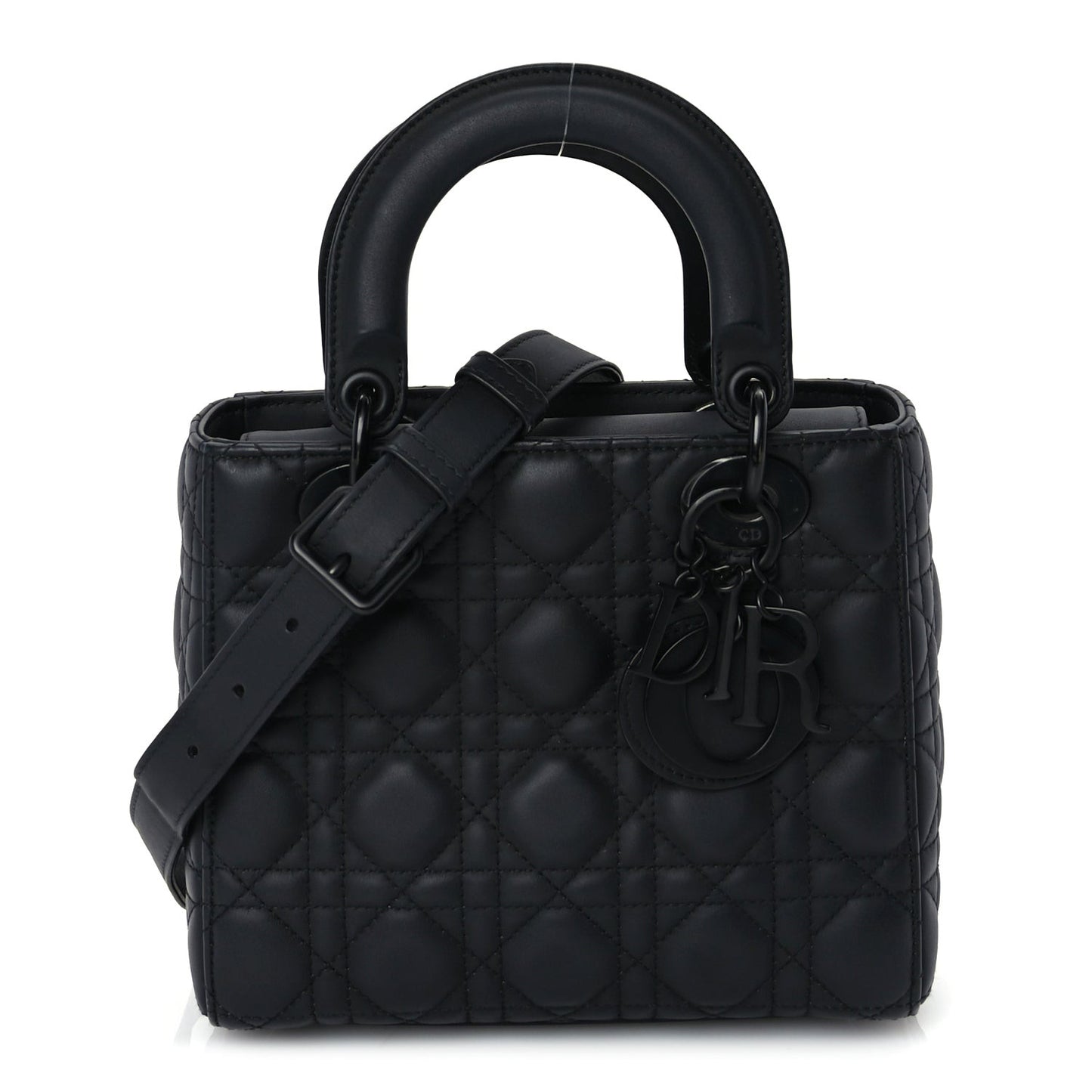 Ultra Matte Calfskin Cannage Small My ABCDior Lady Dior Black