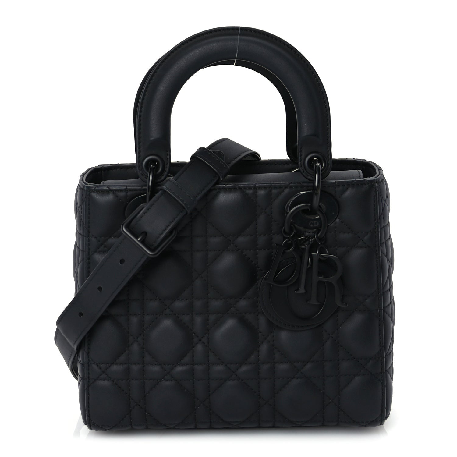 Christian Dior Ultra Matte Calfskin Cannage Small My ABCDior Lady Dior Black 1 of 8