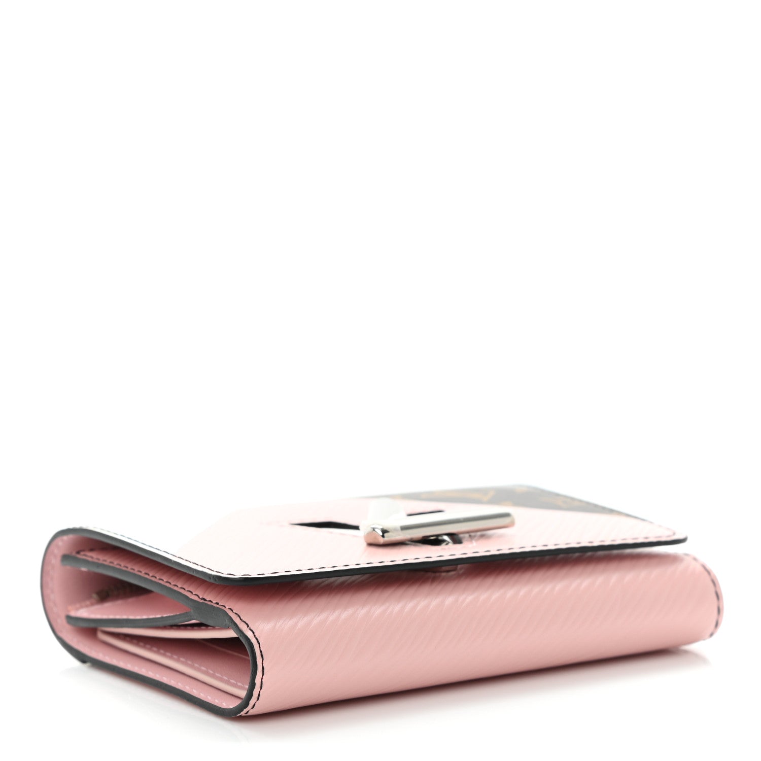 Louis Vuitton Epi Monogram Tape Twist Compact Wallet Rose White 4 of 8