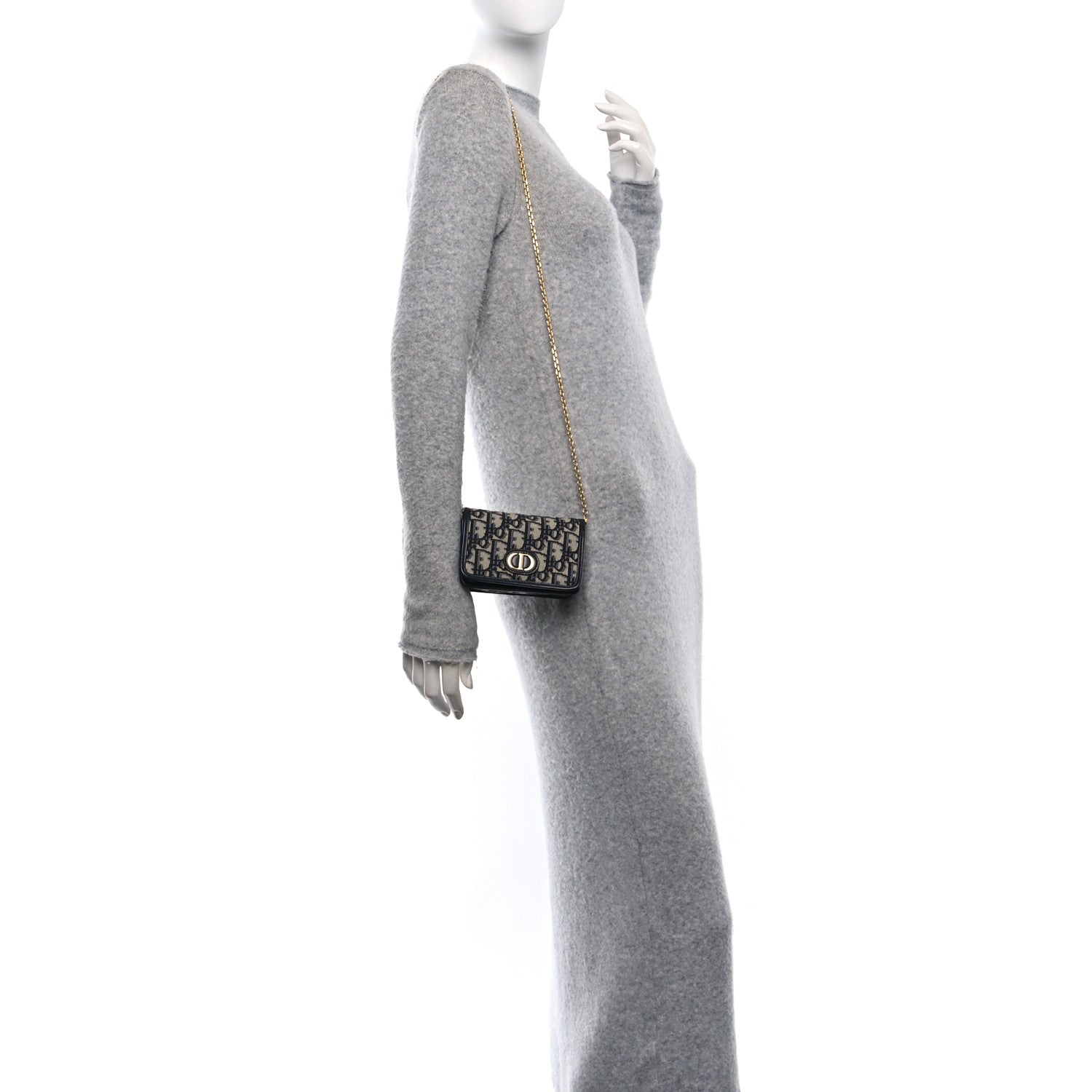 Christian Dior Oblique Nano 30 Montaigne Pouch Blue 2 of 10