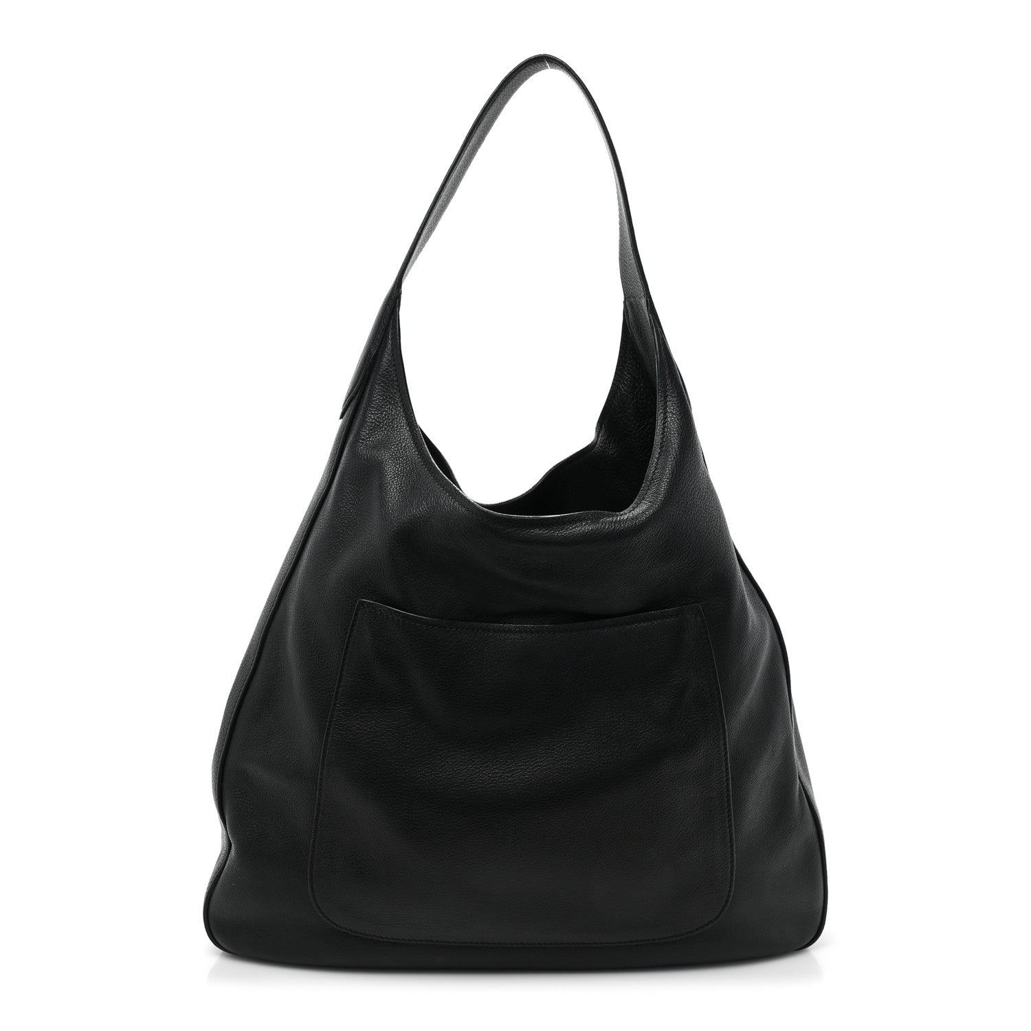 Prada Vitello Daino Medium Pocket Hobo Bag Black 1 of 12