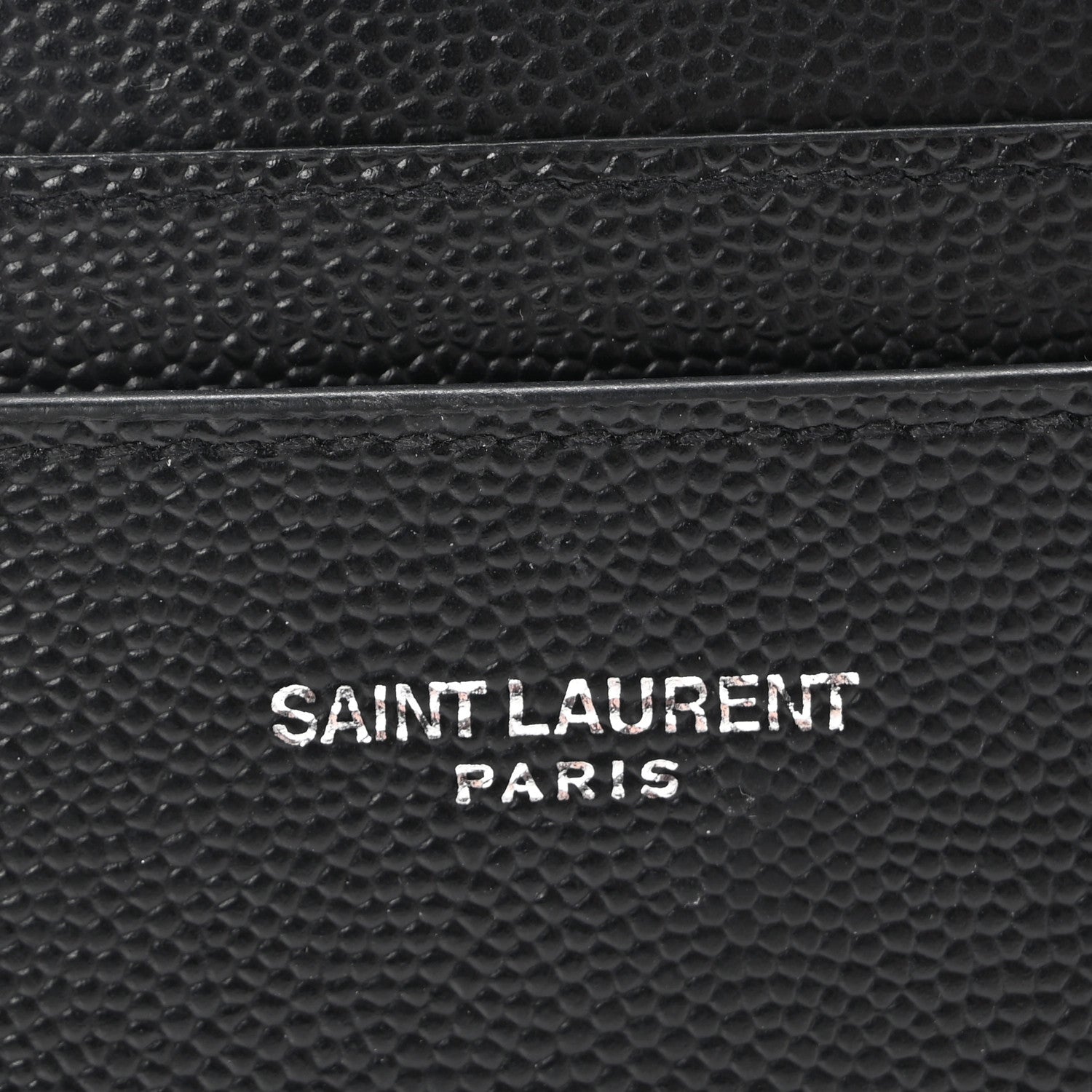 Saint Laurent Grain De Poudre Card Case Black 9 of 9