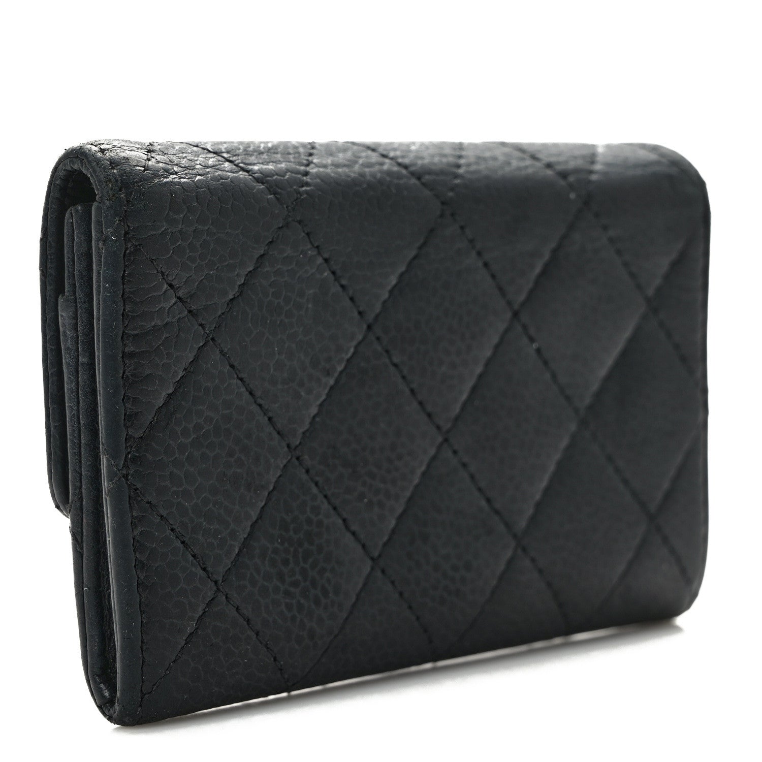 Chanel Caviar Quilted Flap Card Holder Black 3 of 11