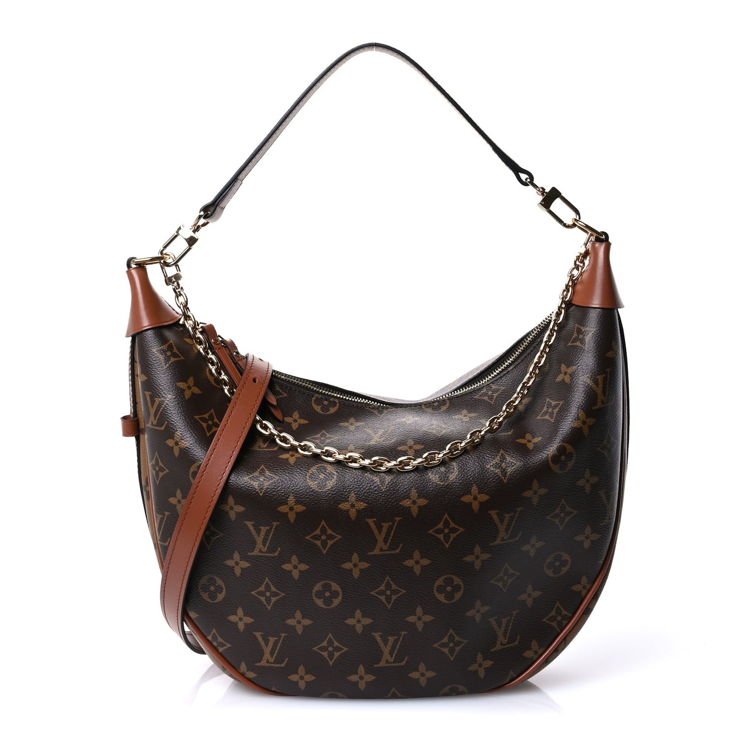 Reverse Monogram Loop Hobo