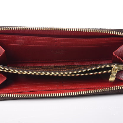 Louis Vuitton Damier Ebene Clemence Wallet Cherry 5 of 8