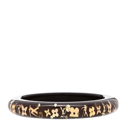 Louis Vuitton Resin Swarovski Medium Inclusion Bracelet PM Marron 3 of 4