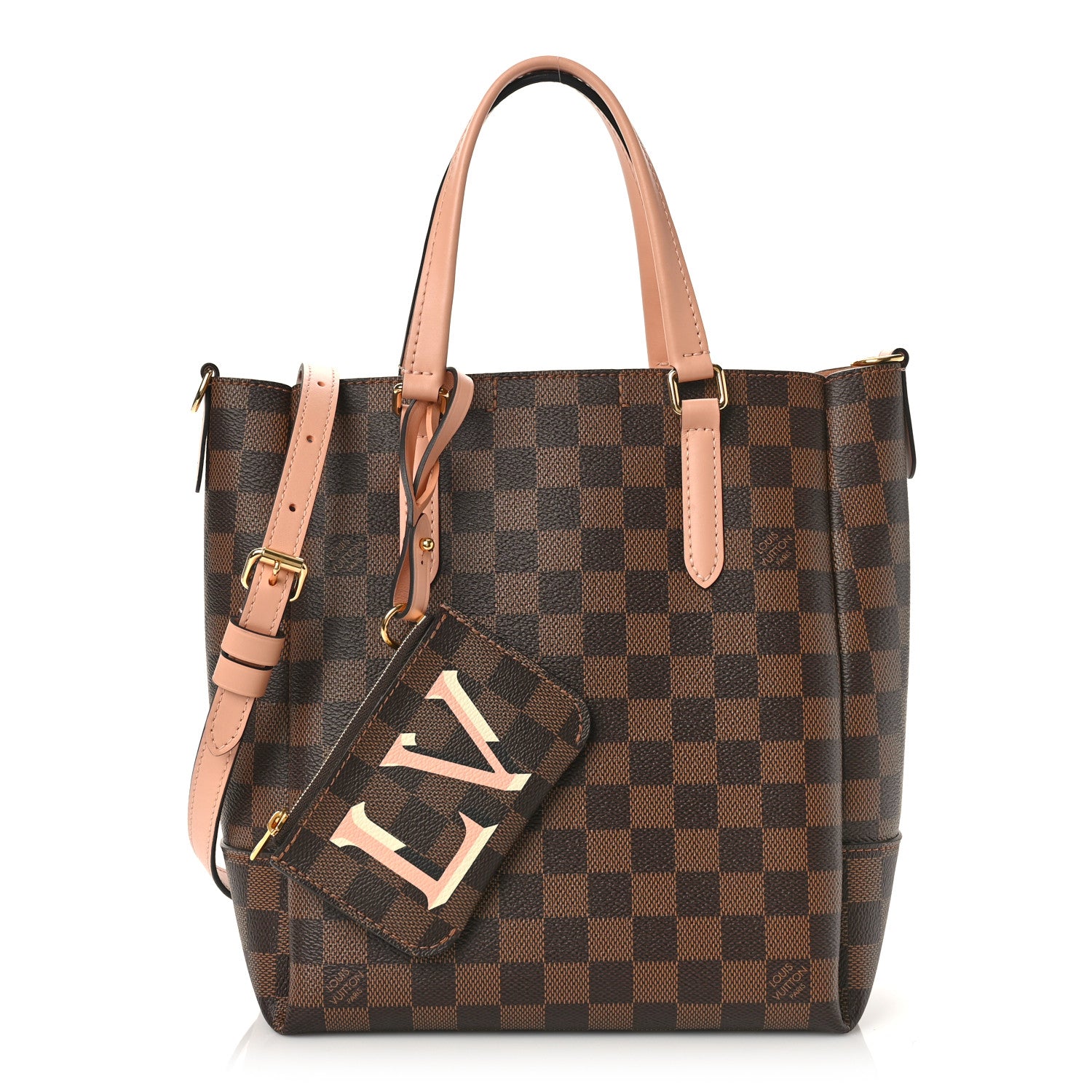 Louis Vuitton Damier Ebene Belmont PM Venus Pink 1 of 8