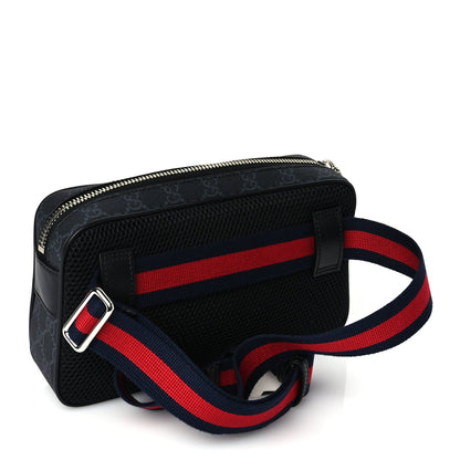 Gucci Soft GG Supreme Monogram Web Belt Bag Black Grey 2 of 8