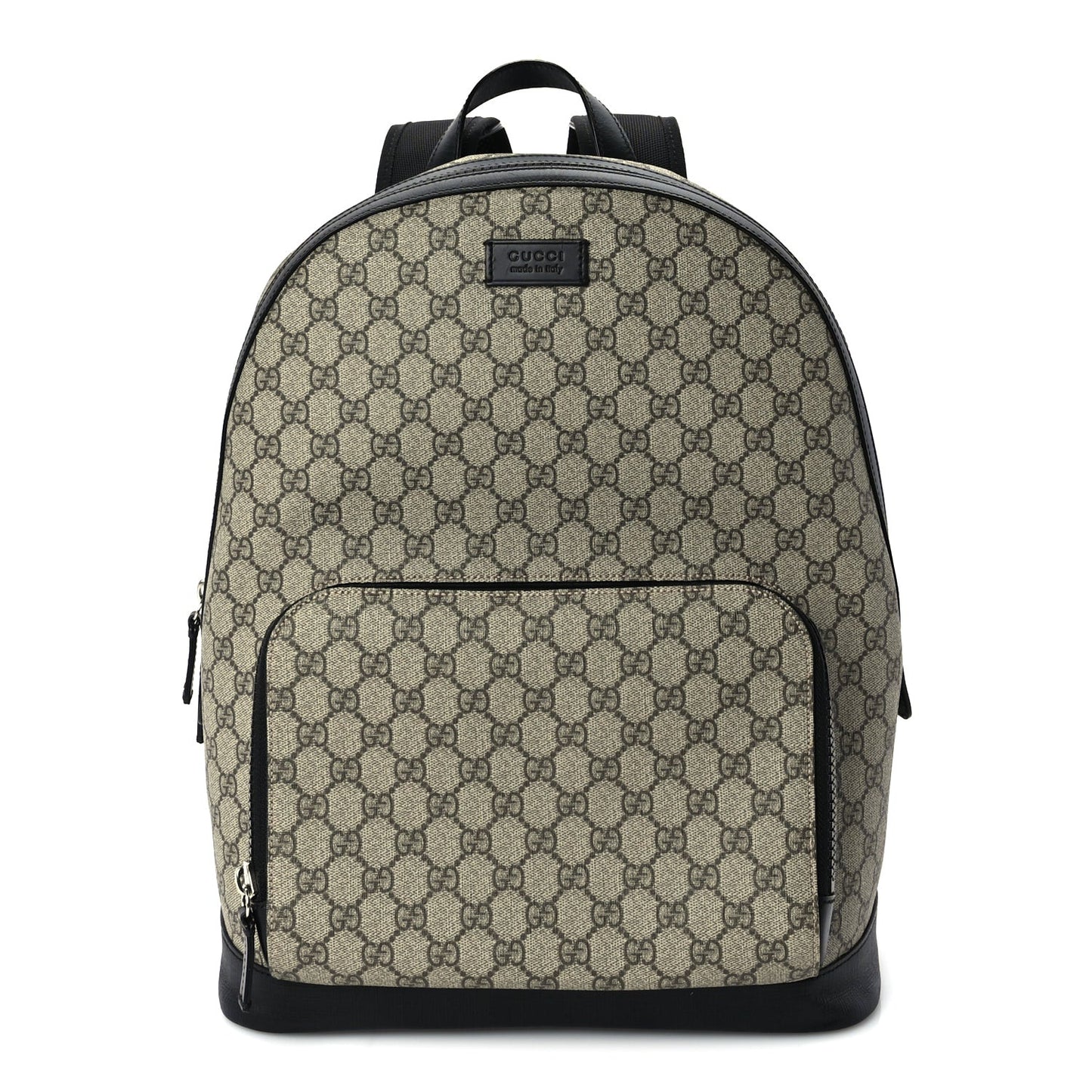GG Supreme Monogram Medium Backpack  Black