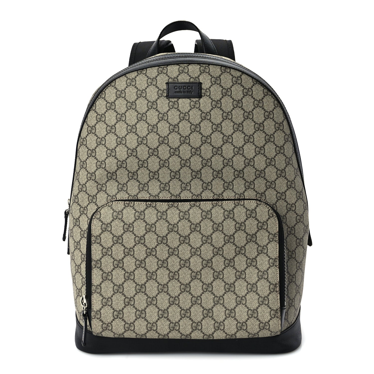 Gucci GG Supreme Monogram Medium Backpack  Black 1 of 8