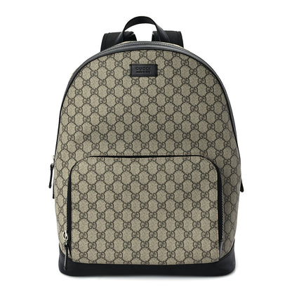Gucci GG Supreme Monogram Medium Backpack  Black 1 of 8