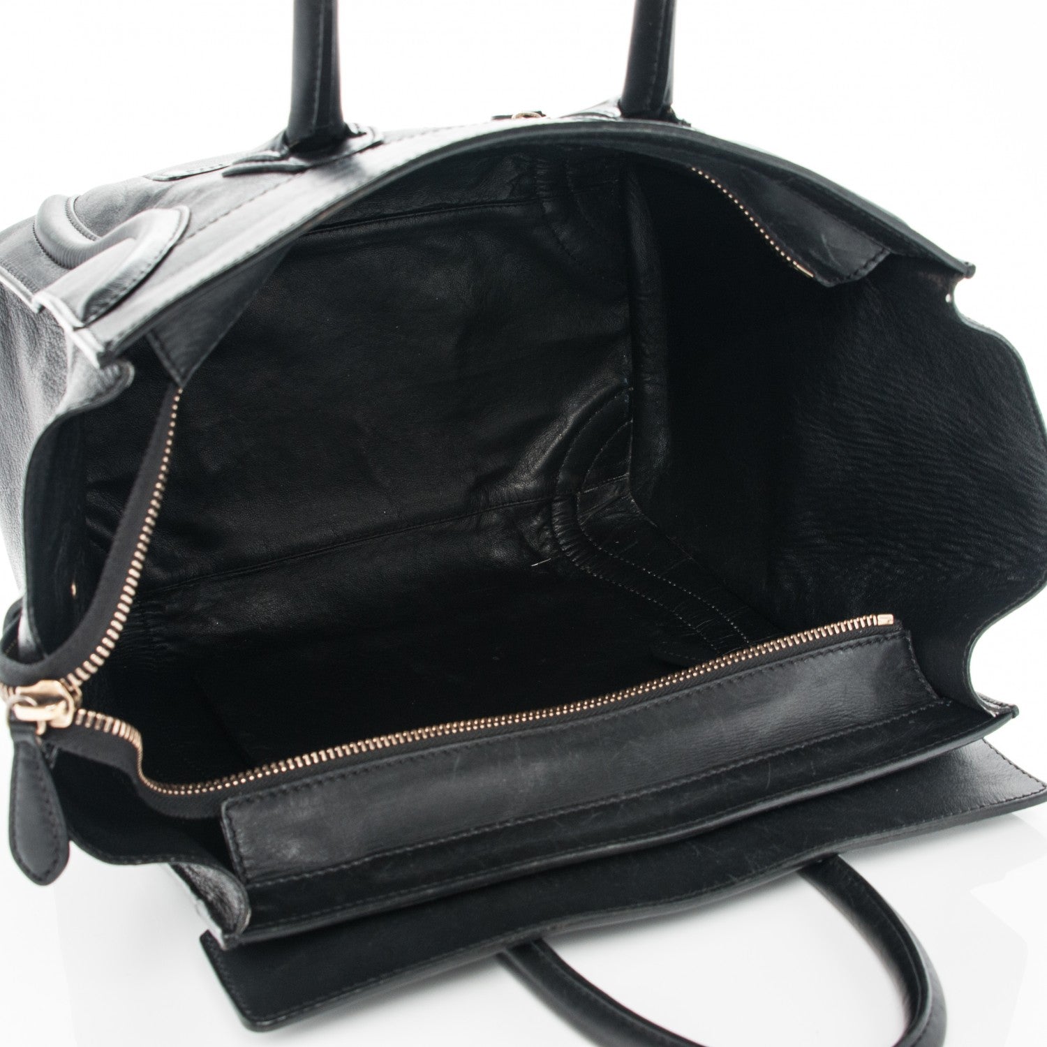 Celine Smooth Calfskin Mini Luggage Black 5 of 11