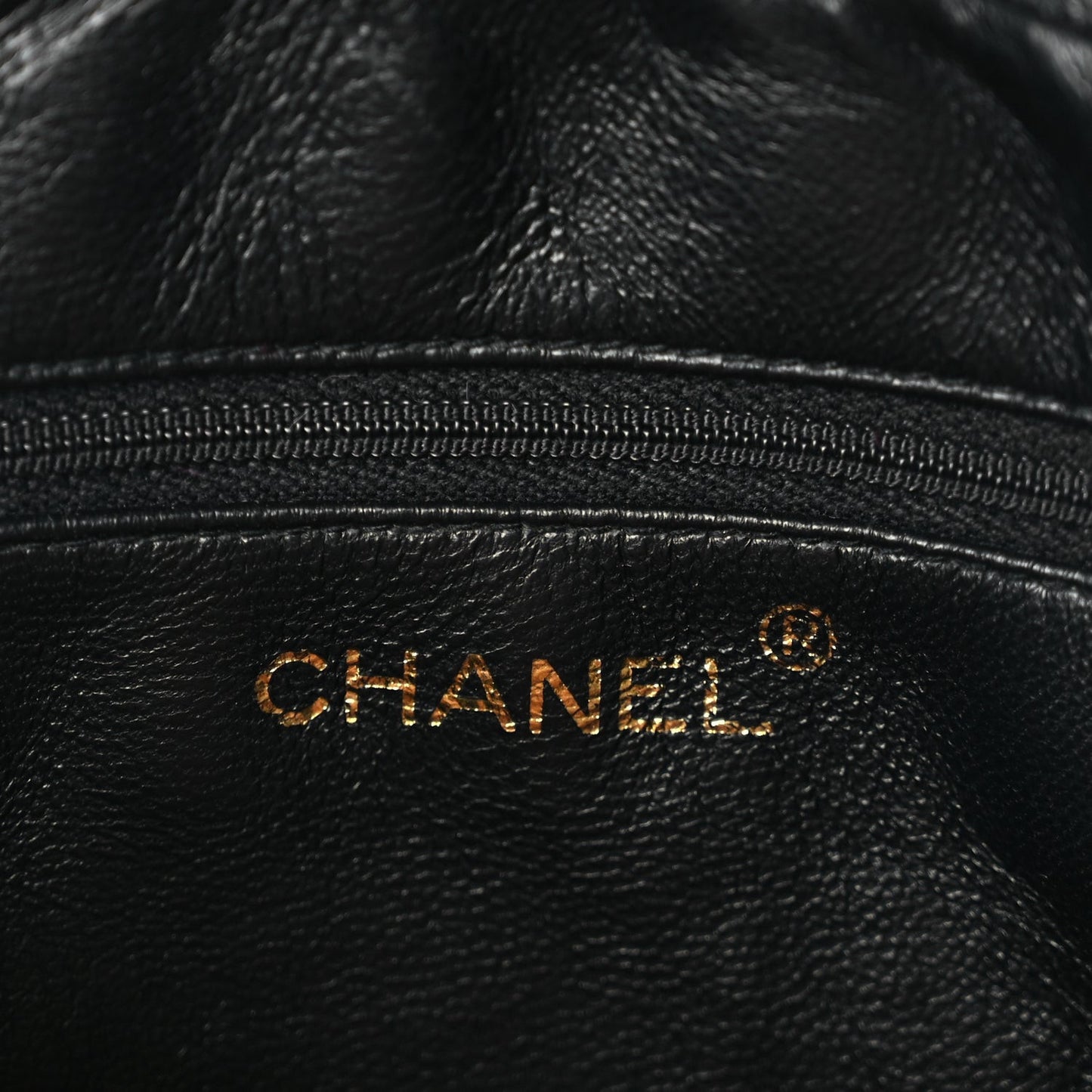 Lambskin Quilted CC Tassel Flap Camera Case Black