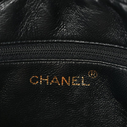Chanel Lambskin Quilted CC Tassel Flap Camera Case Black 5 of 9