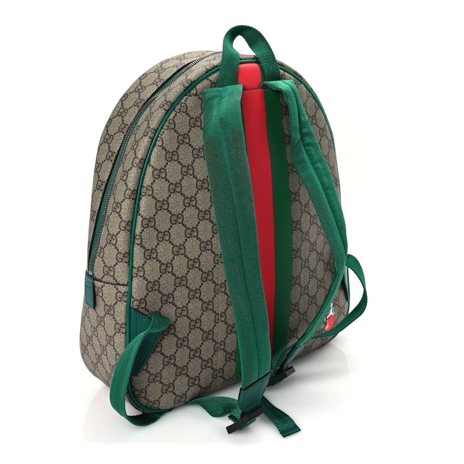 Gucci X Peter Rabbit GG Supreme Monogram Baseballs Web Childrens Backpack Green 2 of 8